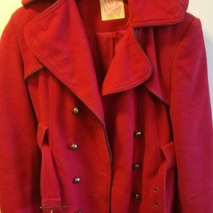 Red Pea Coat